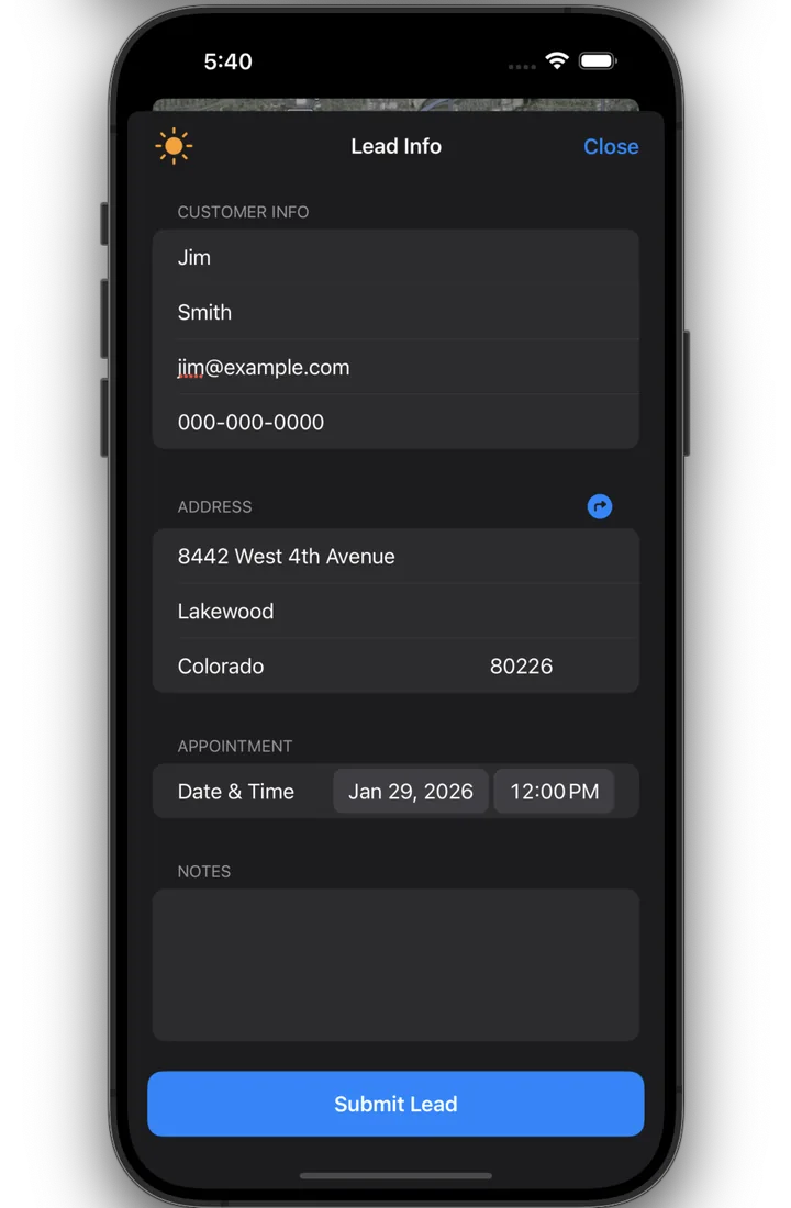 Lead Form
